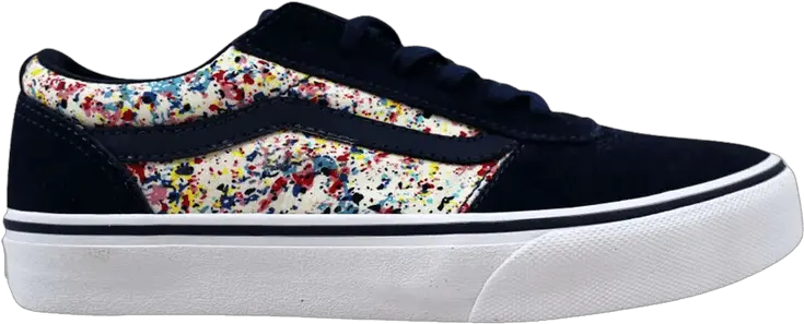  Maddie Little Kids U0027multi Color Splatteru0027 Vans Skate Shoe Png Color Splatter Png