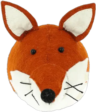  Fiona Walker Felt Fox Head Dierenkop Vos Png Fox Head Png