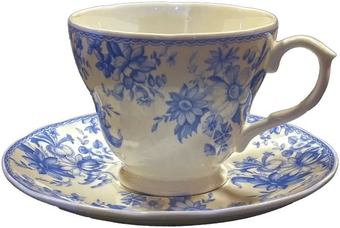  Download Hd Blue And White China Cup Saucer Teacup China Tea Cup Png Teacup Transparent Background