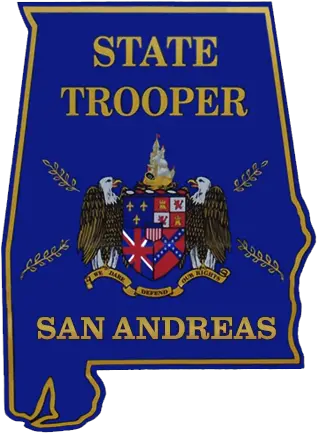  50 States Of San Andreas Alabama State Trooper Logo Transparent Png San Andreas Highway Patrol Logo