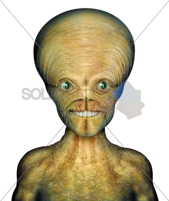  Stock Photo Of Alien Smiling With Big Teeth And Green Cat Like Eyes Alien Smiling Png Alien Transparent Background