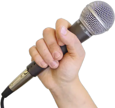  How To Hold A Microphone Chicago Recording Studio Jungle Ae Transparent Hand Holding Microphone Png Studio Mic Png