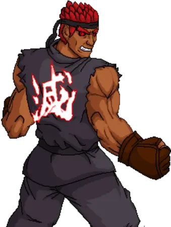  Evil Ryu Cartoon Png Ryu Transparent