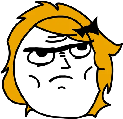  Rage Comics Stickers Messages Sticker 1 Girl Troll Face Girl Troll Face Transparent Png Trollface Png