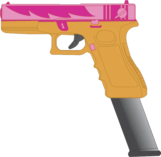  Clipart Gun File Picture 541514 Glock With Extended Clip Vector Png Glock Transparent Background