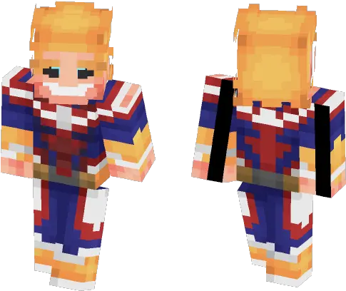  Download All Might My Hero Academia Minecraft Skin For All Might Minecraft Skin Png All Might Png