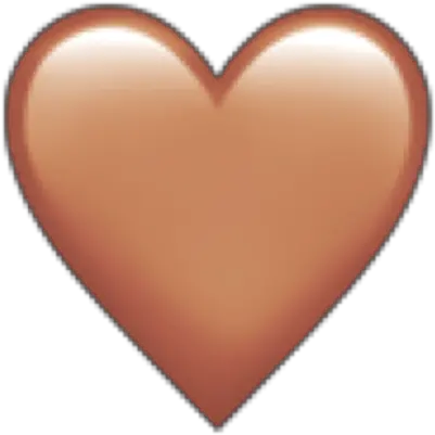  Emoji Emojis Iphone Iphoneemoji Heart Brown Freetoedit Heart Png Iphone Heart Emoji Png