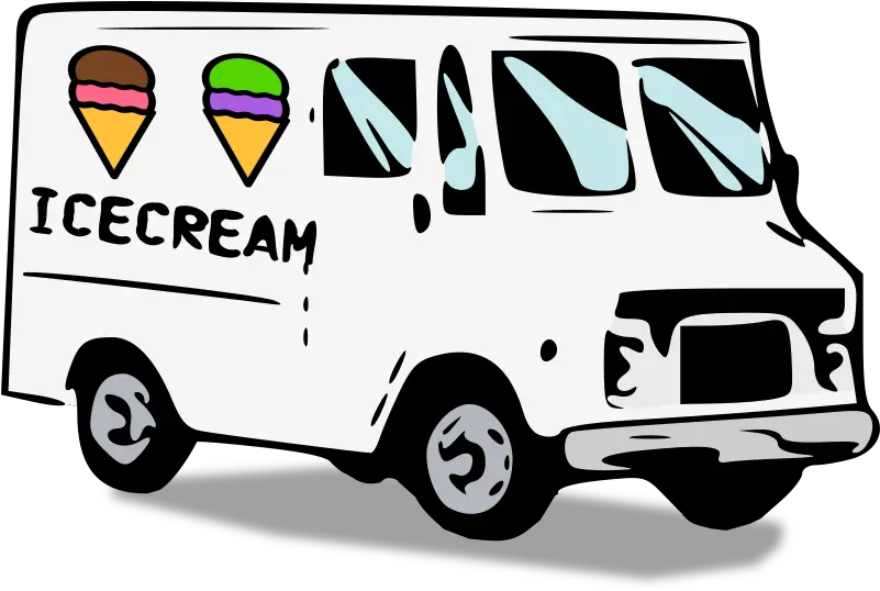  Ice Cream Truck Openclipart Delivery Truck Clip Art Png Ice Cream Truck Png