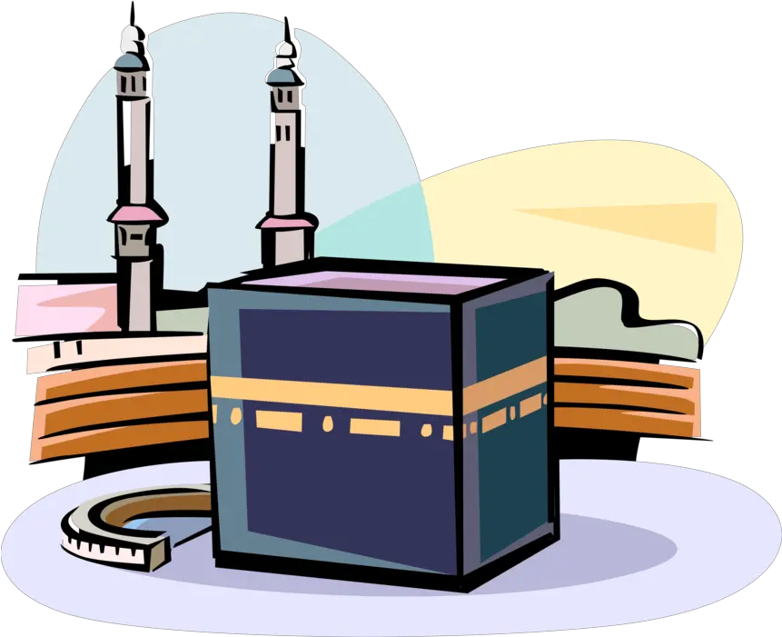  Download Hd Vector Illustration Of Grand Kaaba Islam Sacred Vertical Png Grand Dad Png