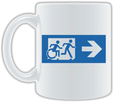  Exit Incorporated Emergency Sign With Accessible Serveware Png Blue Exit Icon