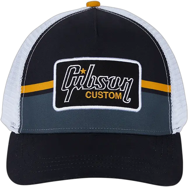  Custom Shop Premium Trucker Snapback Gibson Custom Shop Png Gibson Guitar Logo