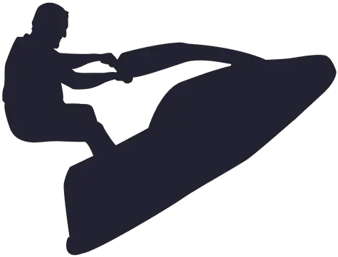  Jet Skiing Sport Silhouette Jet Ski Vector Png Water Ski Icon