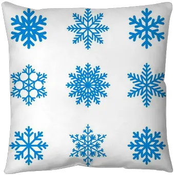  Snowflakes Icon Collection Vector Shape Pillow Cover Snowflake Pattern Vector Png Pillow Icon