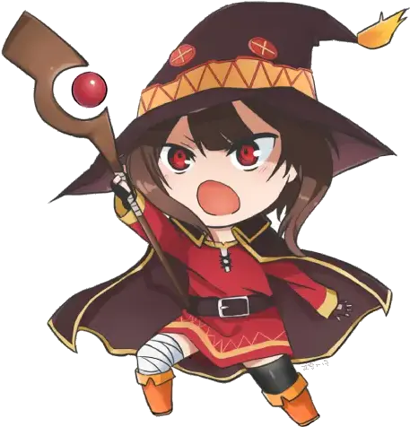  Konosuba Stickers Megumin Chibi Png Megumin Transparent