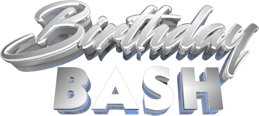  Birthday Bash 3d Text Birthday Bash Text Png Birthday Bash Png