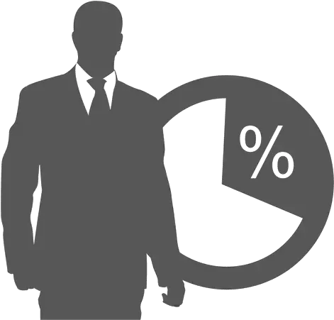  Businessman In Front Pie Icon Transparent Png U0026 Svg Vector Businessperson Businessman Transparent Background