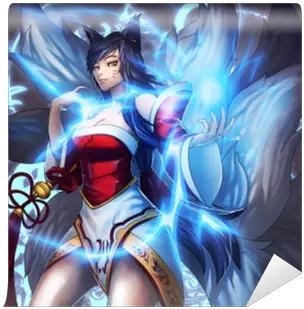  Wall Mural Ahri League Of Legends Pixersus Lol Game Girl Png Arcade Ahri Icon