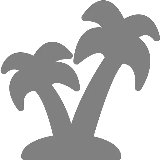  Gray Palm Tree 2 Icon Palm Tree Icon Gray Png Palm Tree Icon