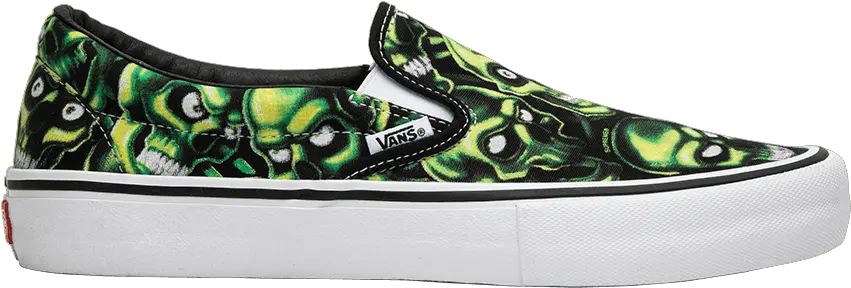  Glow In The Dark Skull Pile Vans X Supreme Skull Pile Slip Png Pile Of Skulls Png