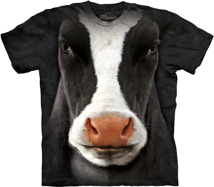  Black Cow Face T Shirt With Cow Png Cow Face Png