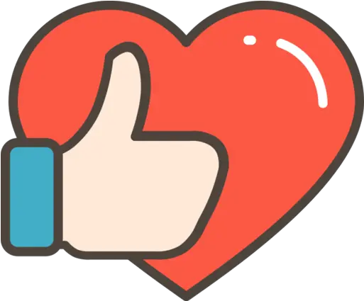  Heart Thumbs Up Favourite Free Icon Heart With Thumbs Up Png Like Heart Icon