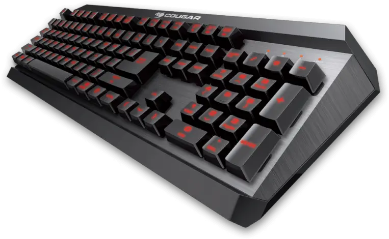  Cougar 450k Hybrid Mechanical Keyboard Review Back2gaming Computer Keyboard Png Razer Keyboard Png