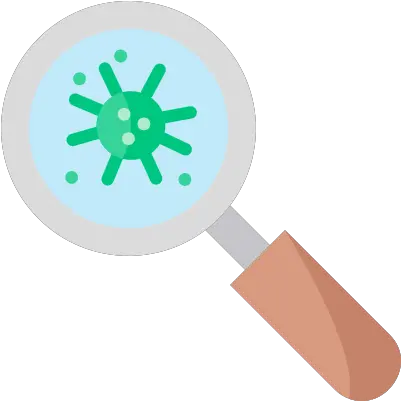  Coronavirus Covid Magnifying Glass Research Science Icon Dot Png Magnifying Glass Icon Free