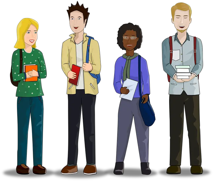  Students College University Animated College Students Png College Students Png