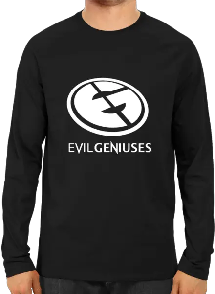  Download Hd Team Evil Geniuses Full Sleeve Black L S Logo Hdfc Bank Logo T Shirt Png Ls Logo