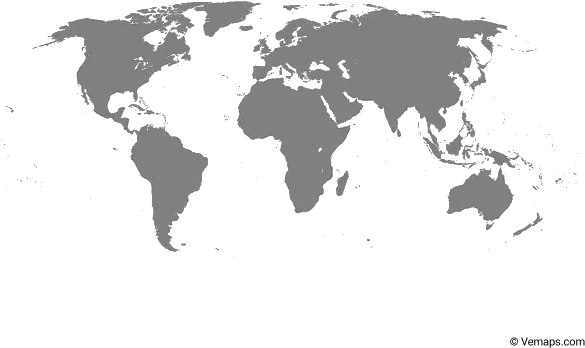  Grey Map Of The World With Antarctica Grey Map Of The World Png World Map Black And White Png