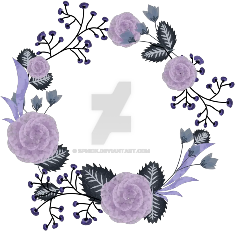  Wreath Flower Png Image Floral Design Purple Wreath Png Flower Wreath Png