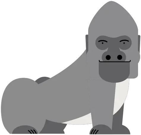  Transparent Png Svg Vector File Western Lowland Gorilla Clipart Gorilla Cartoon Png