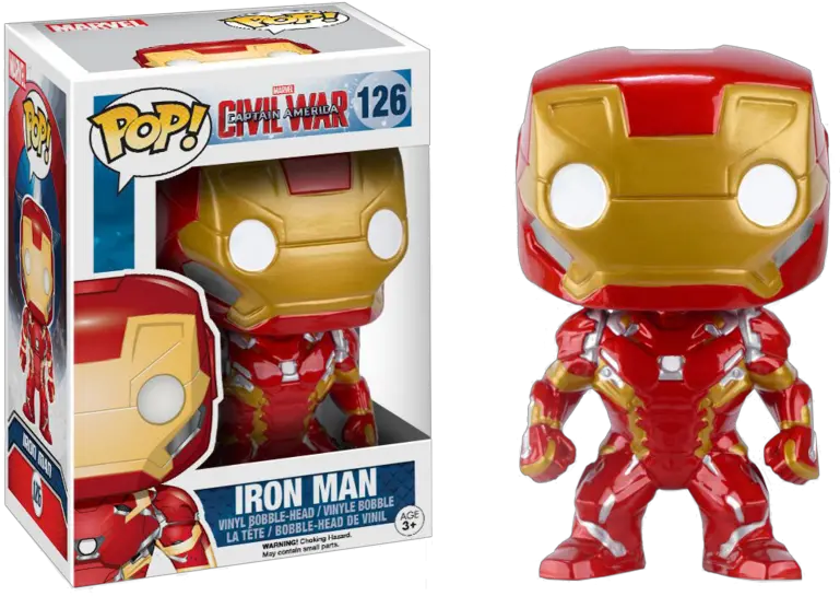  Captain America Civil War Iron Man Pop Vinyl Figure Iron Man Civil War Funko Png Captain America Civil War Logo Png