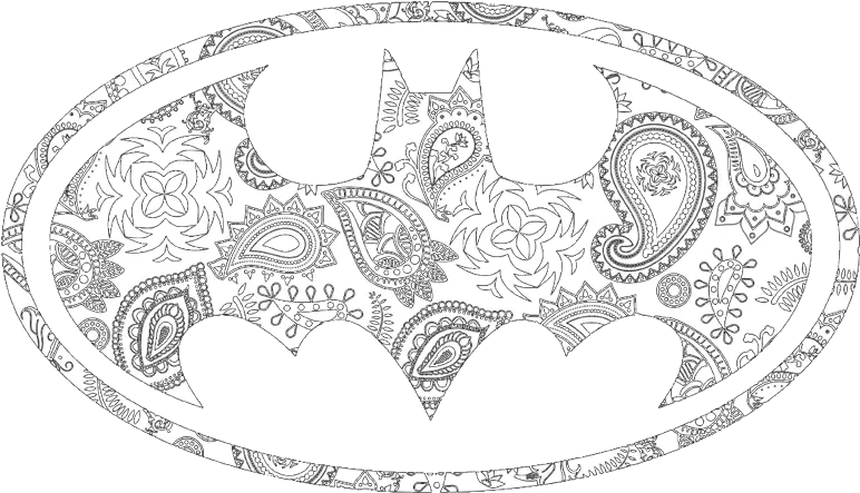  Batman Paisley Bat Menu0027s Heather T Shirt Line Art Png Batman Drawing Logo