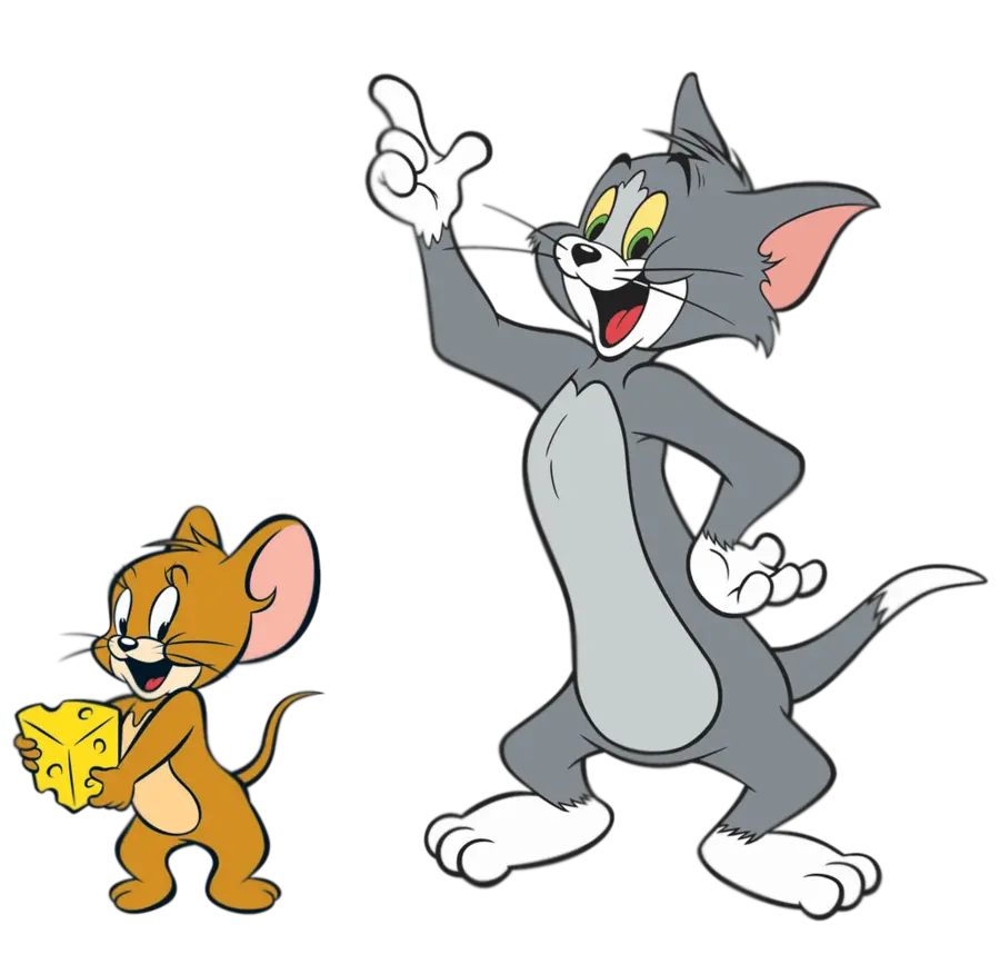  Cartoon Characters Tom And Jerry Brain Outline Thinking Tom And Jerry Png Brain Outline Png