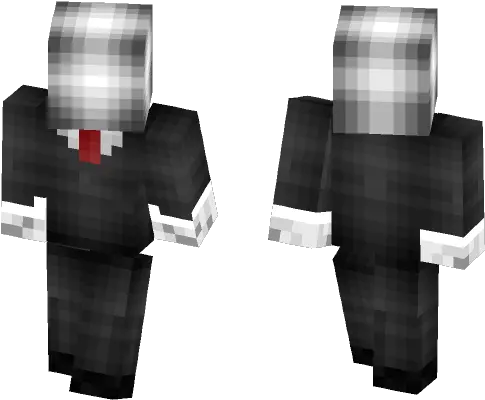  Download Slenderman Minecraft Skin For Free Superminecraftskins Man In Suit Minecraft Skin Png Slenderman Png