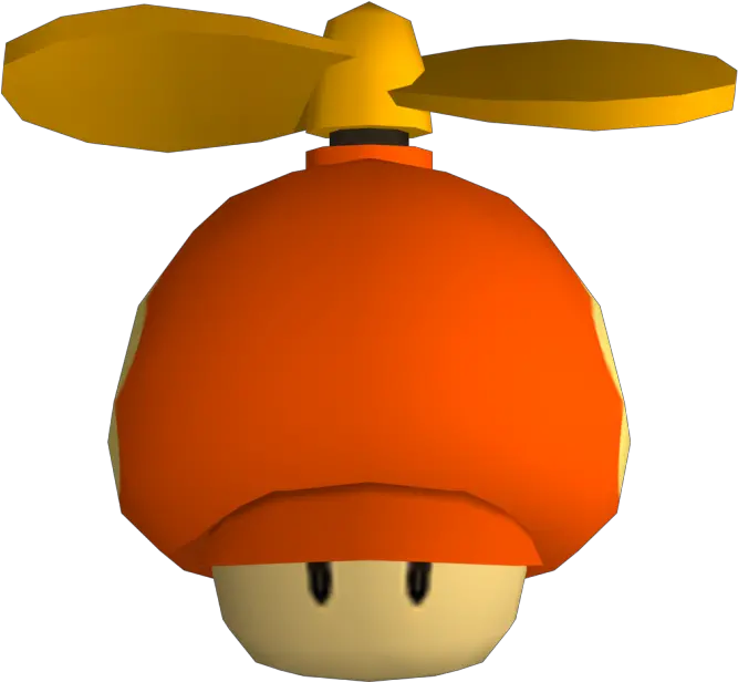  Wii New Super Mario Bros Wii Propeller Mushroom The New Super Mario Bros Wii Propeller Mushroom Png Super Smash Bros 4 Mushroom Icon