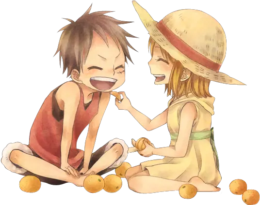  Render One Piece Luffy X Nami Png Luffy Png