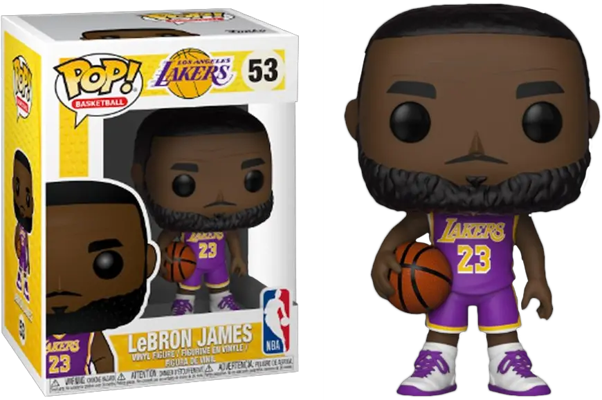  Pre Order Exclusive Nba Basketball Lebron James La Lakers Purple Uniform Pop Vinyl Figure 2nd Batch Lebron James Pop Funko Png Lebron James Transparent