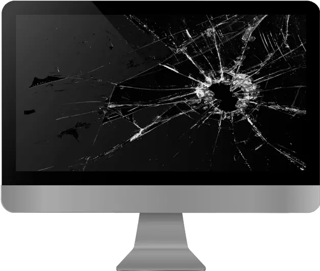  Display Device Screen Output Broken Computer Screen Png Cracked Screen Png