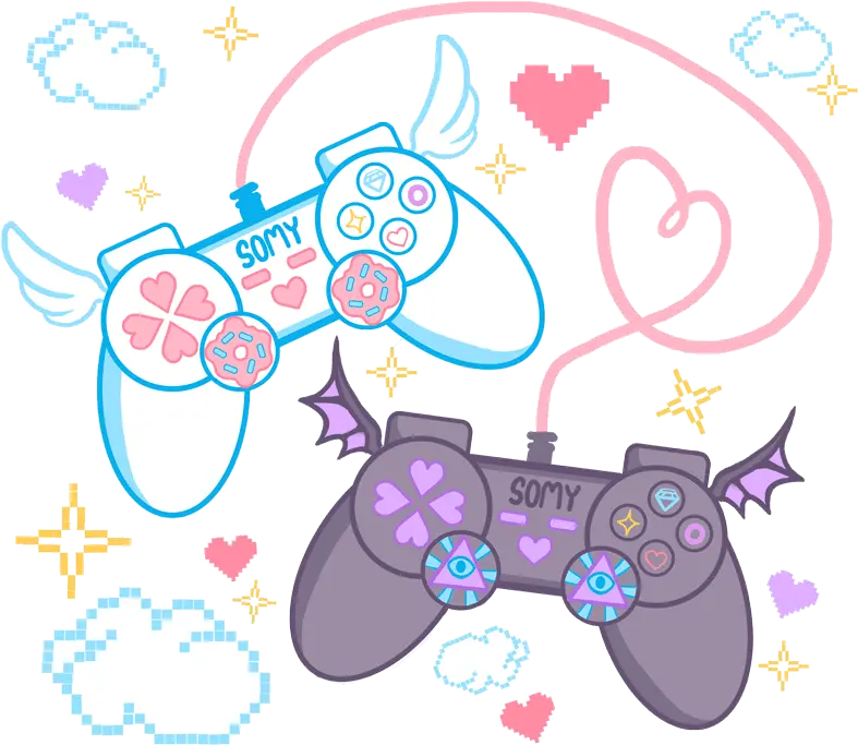  Kawaii Transparent Png Clipart Free Game Controller Gif Transparent Kawaii Gif Transparent