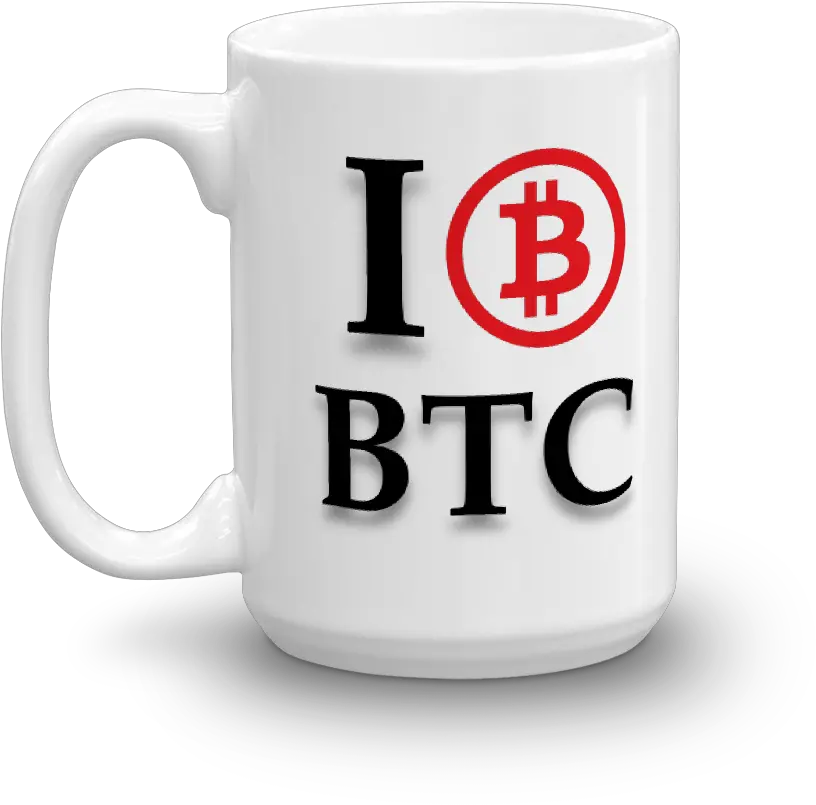  Glossy Coffee Mug I Heart Bitcoin Logo Coffee Cup Png Bit Coin Logo