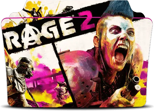  Rage 2 Folder Icon Post Apocalyptic Neon Png Rage Transparent