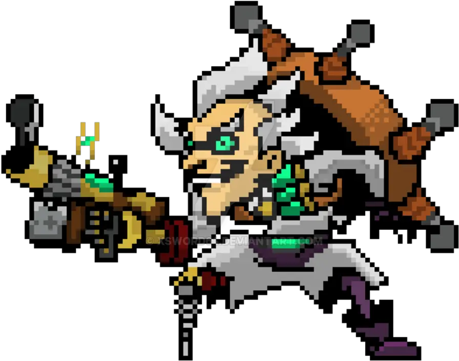  Junkenstein Png 4 Image Overwatch Pixel Art Sprays Junkrat Png