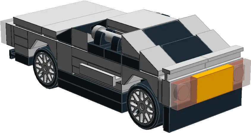  Moc Tt A Mini Delorean Special Lego Themes Eurobricks Model Car Png Delorean Png