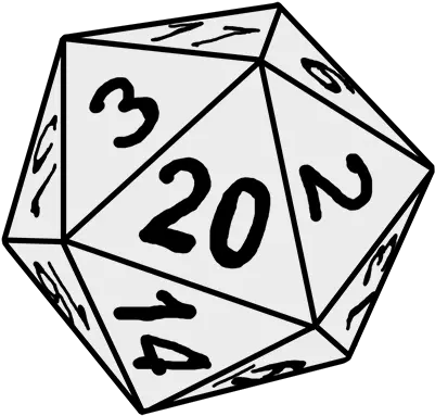  D20 Line Art Transparent Png Clipart D 20 Dice Png D20 Transparent Background