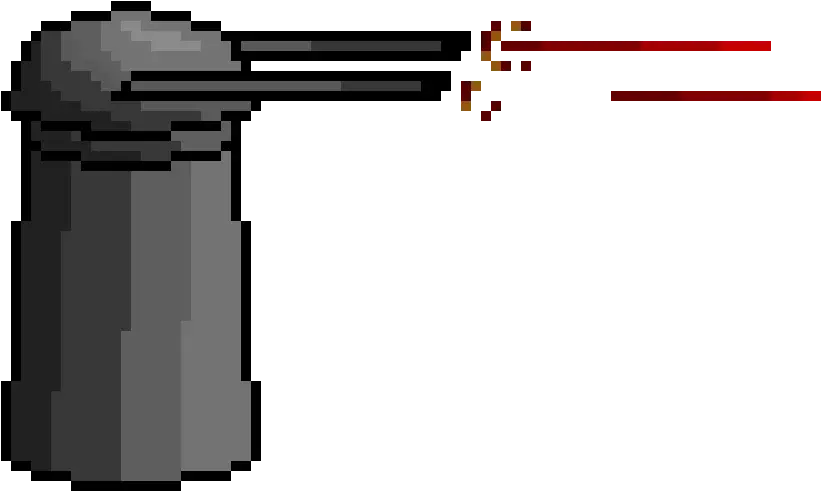  Pixel Art Laser Gun Transparent Png Gun Turret Pixel Art Laser Gun Png