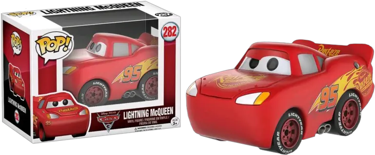  Cars 3 Lightning Mcqueen Pop Vinyl Figure Disney 282 Lightning Mcqueen Funko Pop Png Lightning Mcqueen Png