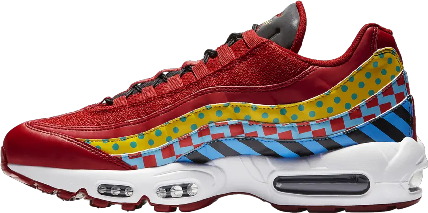  Unique Patterns And Logos Land Nike Air Max 95 Gym Red Black White Png Images Of Nike Logos