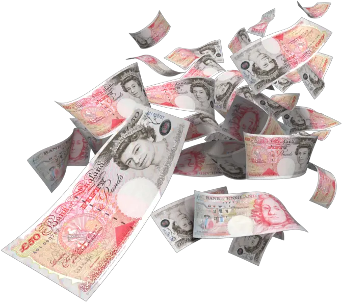  Money Renminbi Pound Sterling Banknote Falling Money Pounds Png Money Rain Png